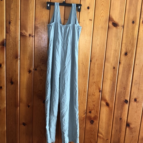 Peyton Bree jumpsuit romper stripped baby blue romper tank top size 16 clothing​ - Picture 7 of 11